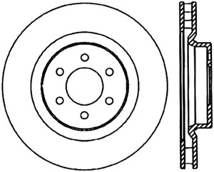StopTech Power Slot 92-02 Dodge Viper Front Right Cryo Slotted Rotor