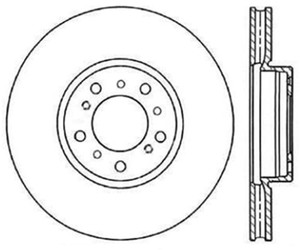 StopTech Power Slot BMW (E46) Front Left Cryo Slotted Rotor