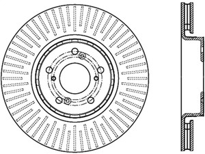 StopTech Slotted & Drilled Cryo Sport Brake Rotor 127.40080CL