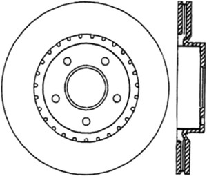 StopTech Power Slot 03-05 350Z / 03-04 G35 / 03-05 G35X CRYO Slotted Front Right Rotor