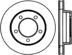 StopTech 76-93 Ford Bronco / F-150 SportStop Cryo Slotted & Drilled Front Left Rotor