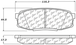 StopTech 2008 Lexus LX570 Rear Truck & SUV Brake Pad