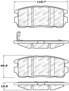 StopTech Street Select Brake Pads w/Hardware - Rear 305.12750