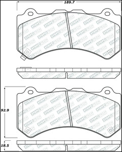 StopTech Street Select Brake Pads - Front 305.13820