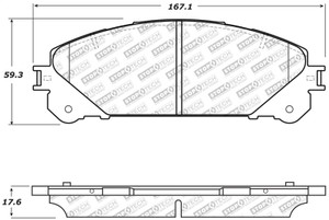 StopTech Street Select Brake Pads w/Hardware - Front 305.13240