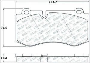 StopTech Street Select Brake Pads w/Hardware - Front 305.12230