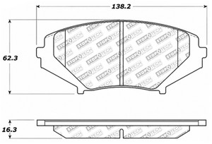 StopTech Street Select Brake Pads - Front 305.10090