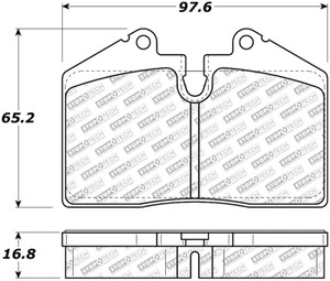 StopTech Street Select Brake Pads - Front/Rear 305.06080