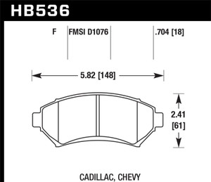 Hawk HPS Street Brake Pads HB536F.704