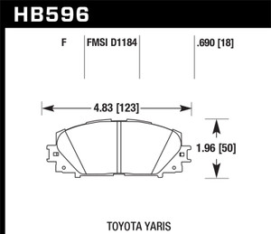 Hawk HPS Street Brake Pads HB596F.690