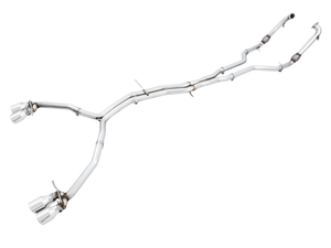 AWE Tuning Audi B9 S5 Sportback Track Edition Exhaust - Non-Resonated (Silver 90mm Tips)