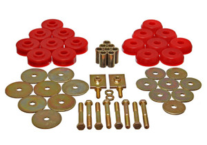 Energy Suspension Body Mount Set Exc. Cconvertible - Red Energy Suspension Body Mount Set Exc. Cconvertible - Red