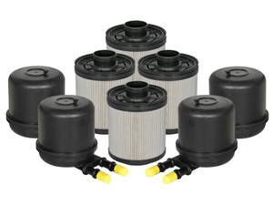 aFe Pro GUARD D2 Fuel Filter 11-17 Ford Diesel Trucks V8 6.7L (td) (4 Pack) 44-FF014-MB