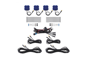 Diode Dynamics Stage Series Single Color LED Rock Light - Blue M8 (4-pack)