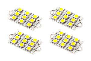 Diode Dynamics 44mm SML9 LED Bulb - Cool - White Set of 4