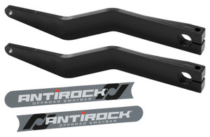 RockJock Antirock Fabricated Steel Sway Bar Arms 15.2in Long 2.5in Offset Bend w/ Stickers Pair