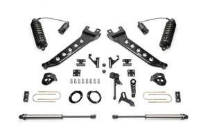 Fabtech 13-18 Ram 3500 4WD 7in Radius Arm System w/DL 4.0 Resi Coilovers & DL Shocks