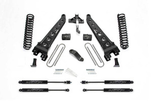 Fabtech 2018 Ford F450/F550 4WD Diesel 6in Radius Arm System w/Stealth Shocks