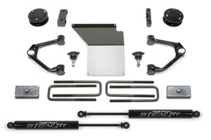 Fabtech 07-18 GM K1500 w/OE Forged UCA 3.5in Budget UCA System w/Rear Stealth Shocks