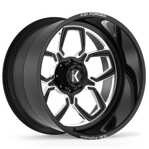 GEAR-5 22X14 8X170 ET -76 CB 125.1 GLOSS BLACK MILLED