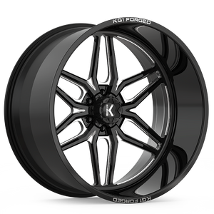 ARISTO 24X14 6X139.7 ET -76 CB 78.1 GLOSS BLACK MILLED
