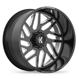 YAZ 20X14 8X165.1 ET -76 CB 125.1 GLOSS BLACK MILLED
