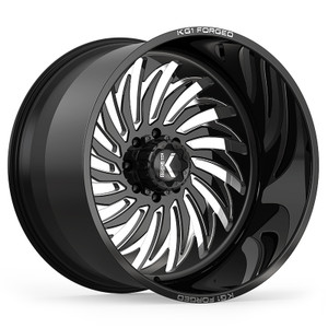 HURRICANE 22X14 8X165.1 ET -76 CB 122.1 GLOSS BLACK MILLED
