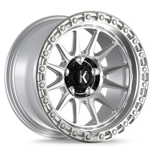 ADRENALINE 17X9 6X139.7 ET 0 CB 106.1SILVER FACE MACHINED
