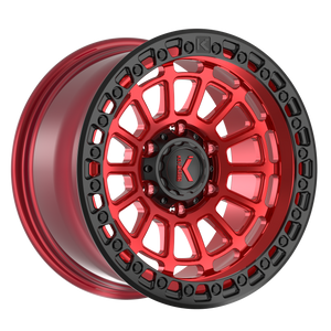 LIFTER 18X9 6X139.7 ET 0 CB 106.1CANDY RED MATTE BLACK RING
