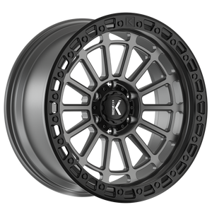 LIFTER 20X9.5 6X139.7 ET -12 CB 106.4MATTE ANTHRACITE BLACK RING