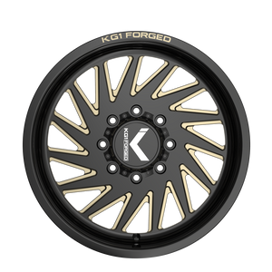 OUTBURST 22X12 8X165.1 ET -44 CB 122.1 GLOSS BLACK GOLD MILLLeft