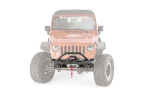 Elite Stubby Front Bumper with Grille Guard Tube for JK Wrangler - 101450