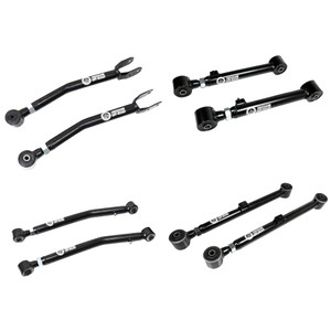 Adjustable Front Upper + Lower and Rear Upper + Lower Control Arms for 0-4.5 Inch Lift for 20-24 Jeep Gladiator JT Freedom Off-Road