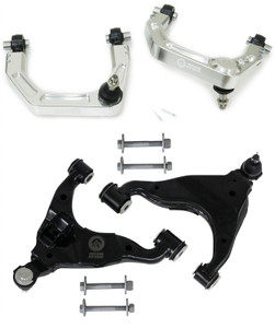 Billet Front Upper Control Arms and OEM Replacement Lower Control Arms for 2-4 Inch Lift 05-15 Toyota Tacoma Freedom Off-Road Billet Front Upper Control Arms and OEM Replacement Lower Control Arms for 2-4 Inch Lift 05-15 Toyota Tacoma Freedom Off-Road