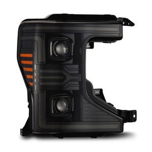 AlphaRex 20-22 Ford F-250/350/450 SD LUXX-Series LED Proj Headlights Alpha-Bk w/Acv Light SS & SBDRL