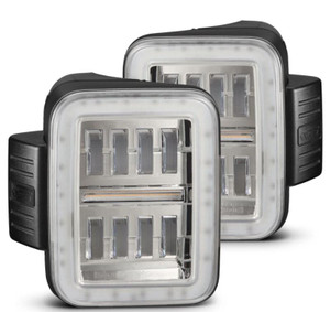 AlphaRex 19-24 Jeep Gladiator JT Nova-Series Prismatic LED Tail Lights - Chrome