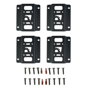 BuiltRight Industries 2015+ Ford Raptor Boxlink Replacement Mounting Plates - 4pc Kit w/ Hardware