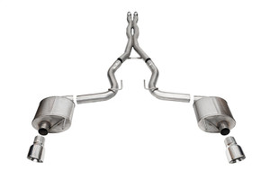 Corsa 24+ Ford MustangGT Sport Cat-Back Exhaust System 3.0in Dual Rear Exit w/4.5in Pro Series Tips