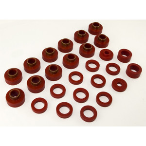 Rugged Ridge Body Mount Kit Red 81-86 CJ8 26 Pieces