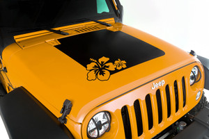 Rugged Ridge Hood Decal Hibiscus 07-18 Jeep Wrangler