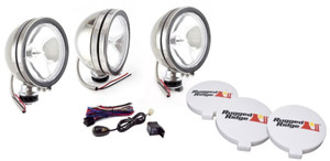 Rugged Ridge 6in Halogen Fog Light Kit Stainless Housings 15208.61