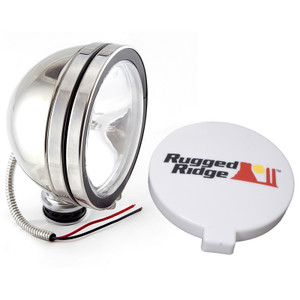 Rugged Ridge 6in Halogen Fog Light Stainless Steel Housing