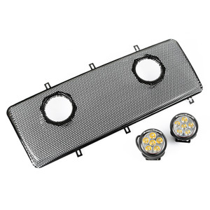 Rugged Ridge Grille Insert Kit W/Dual 3.5 Inch LEDs 07-18 Jeep Wrangler JK