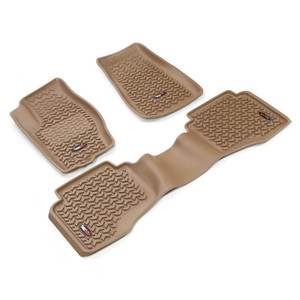 Rugged Ridge Floor Liner Front/Rear Tan 2005-2010 Jeep Grand Cherokee / Commander WK / XK