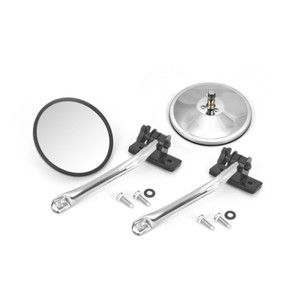 Rugged Ridge 97-18 Jeep Wrangler Stainless Steel Round Quick Release Mirror Relocation Kit 11026.11