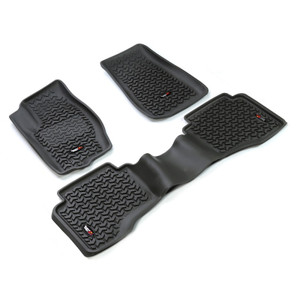 Rugged Ridge Floor Liner Front/Rear Black 2005-2010 Jeep Grand Cherokee / Commander WK / XK