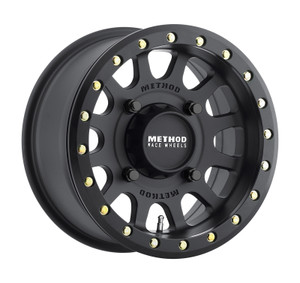 Method MR401 UTV Beadlock 14x7 5+2/+38mm Offset 4x136 106mm CB Matte Black w/BH-H20875 Wheel