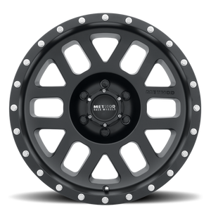 Method MR306 Mesh 17x8.5 0mm Offset 6x5.5 108mm CB Matte Black Wheel