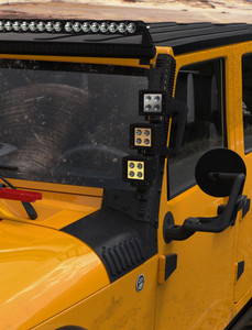 DV8 Offroad 2007-2018 Jeep JK A Pillar Mounted Rail System