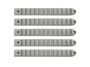 DV8 Offroad 2007-2018 Jeep JK Silver Rail Style Door Handle Inserts - Set Of 5